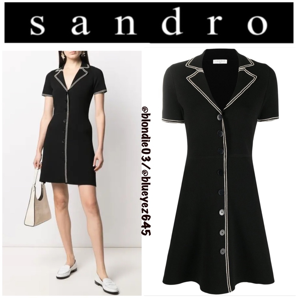 Sandro Laureene Collared Dress
